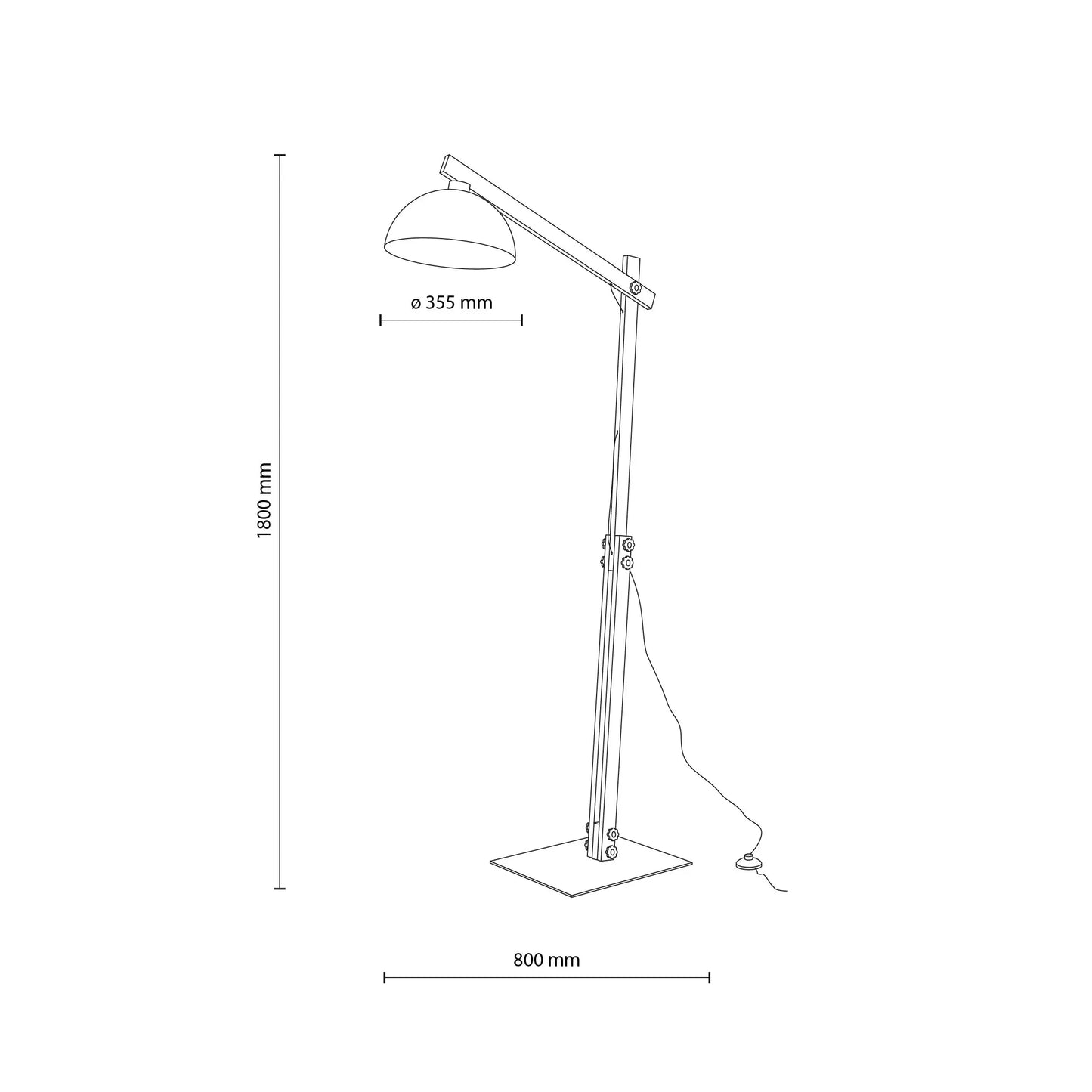 OSLO White Scandinavian Floor Lamp LumoCrafts