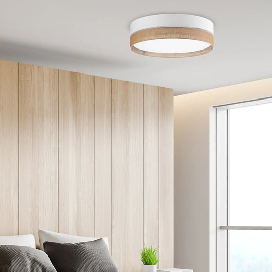 LINOBIANCO Natural Flush Mount Light LumoCrafts