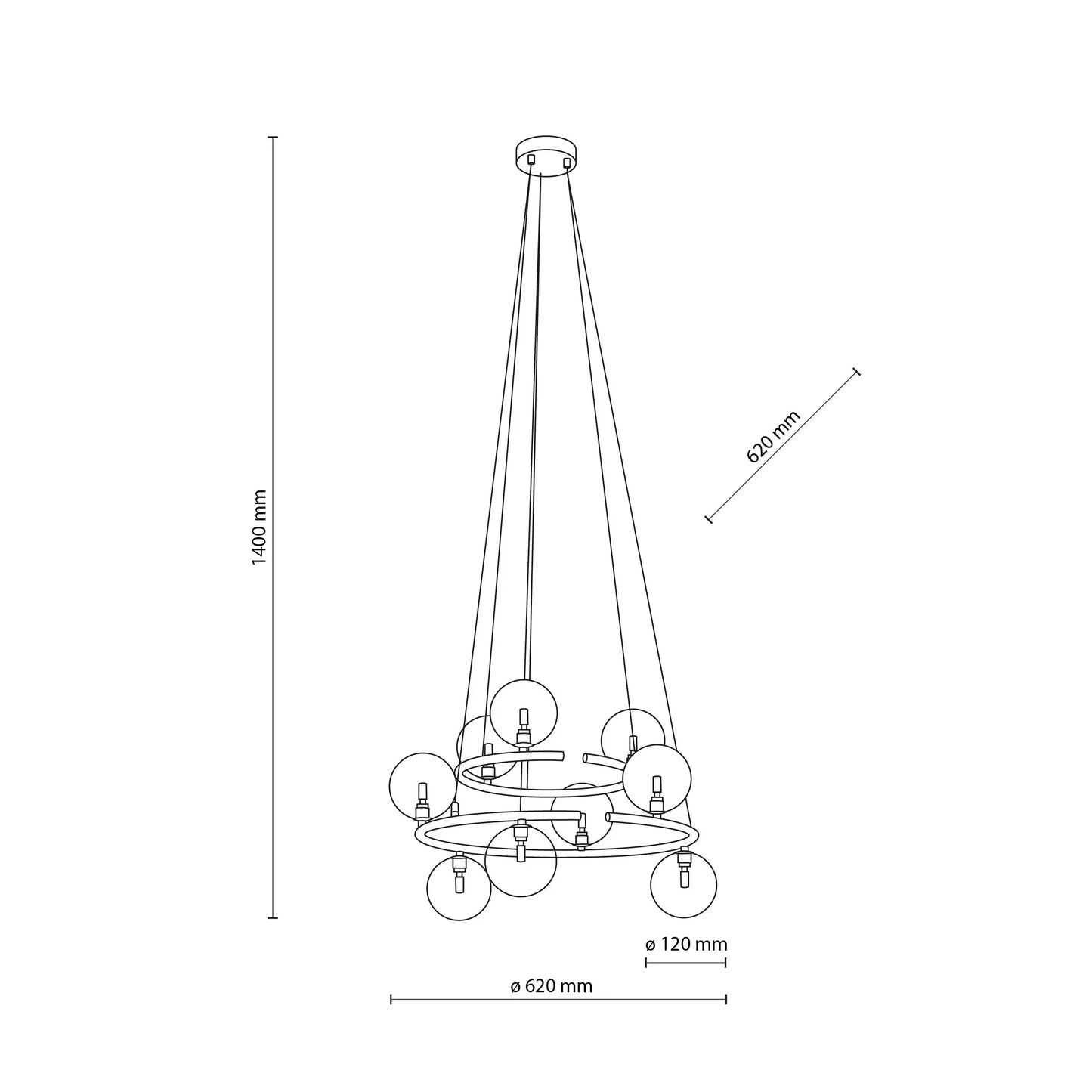 ANABELLE Scandinavian Pendant Light 9 LumoCrafts
