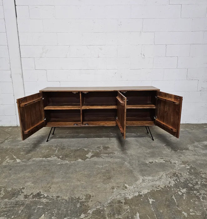 Buffet style Mid-Century en bois D'Acacia
