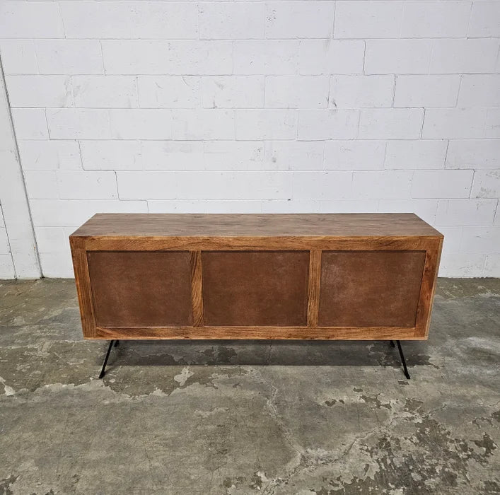 Buffet style Mid-Century en bois D'Acacia