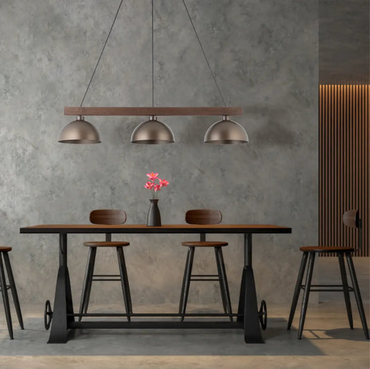 OSLO Brown Scandinavian Pendant Light 3 LumoCrafts