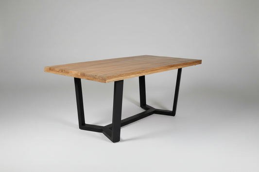 Table à dîner Mid-Century avec plateau en bois de manguier Vindus Furniture