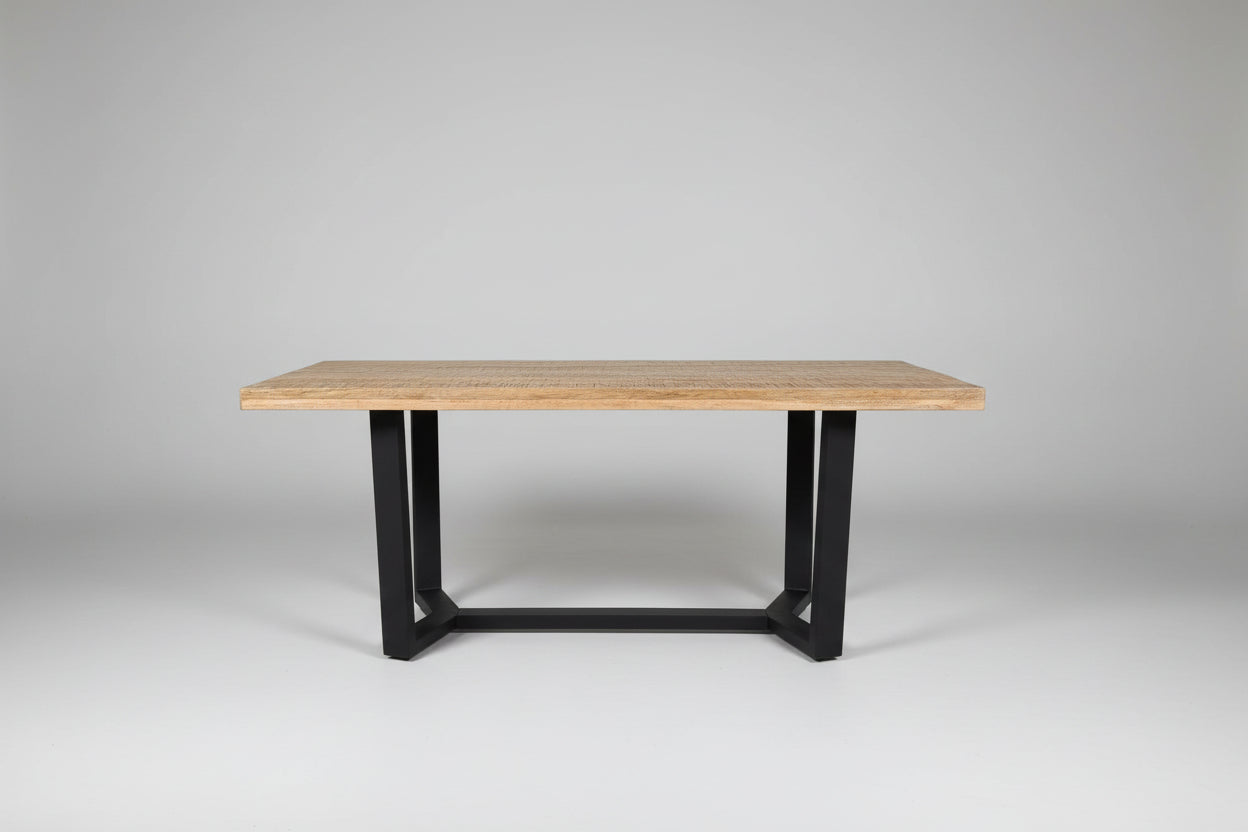 Table à dîner Mid-Century avec plateau en bois de manguier Vindus Furniture