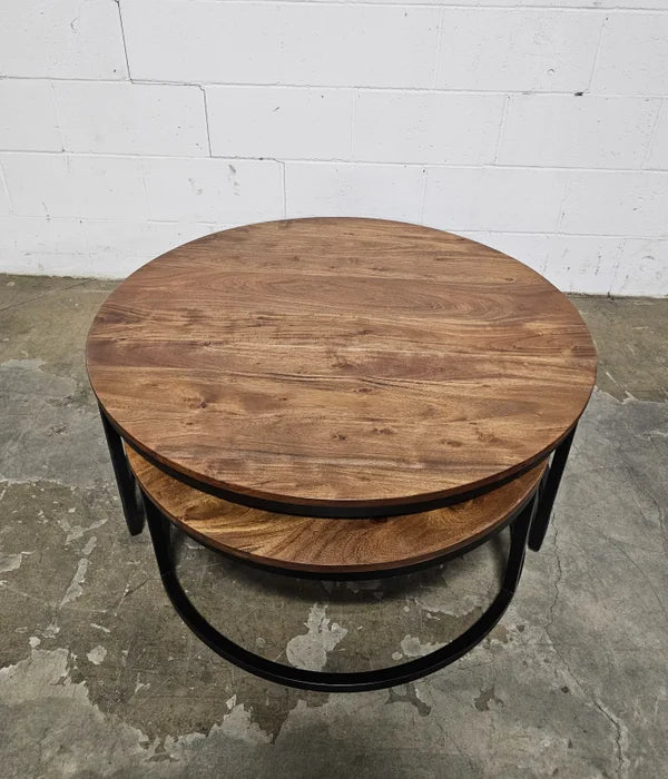 Acacia Wood Nesting Coffee Tables (Natural)