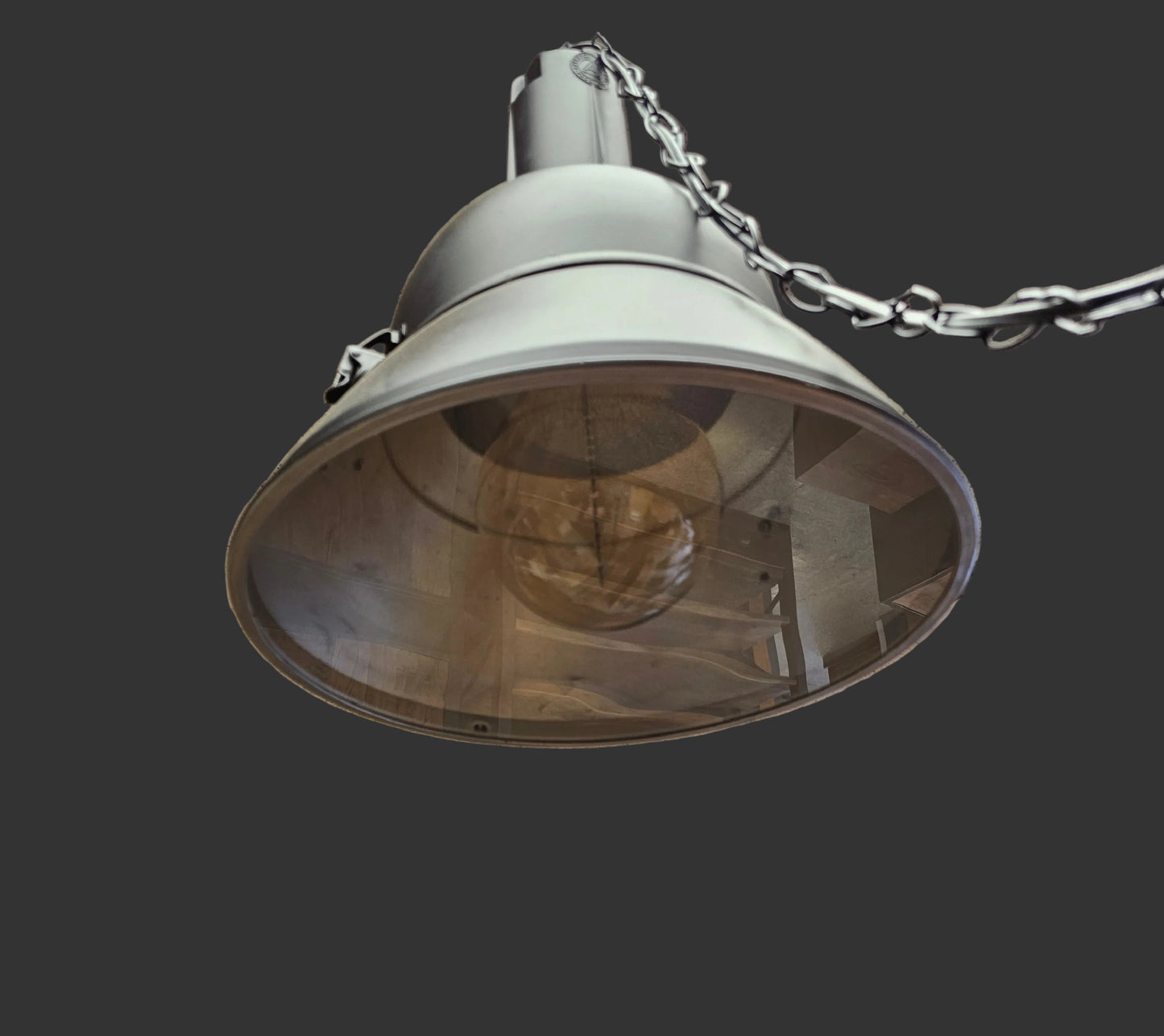 Black factory style pendant light