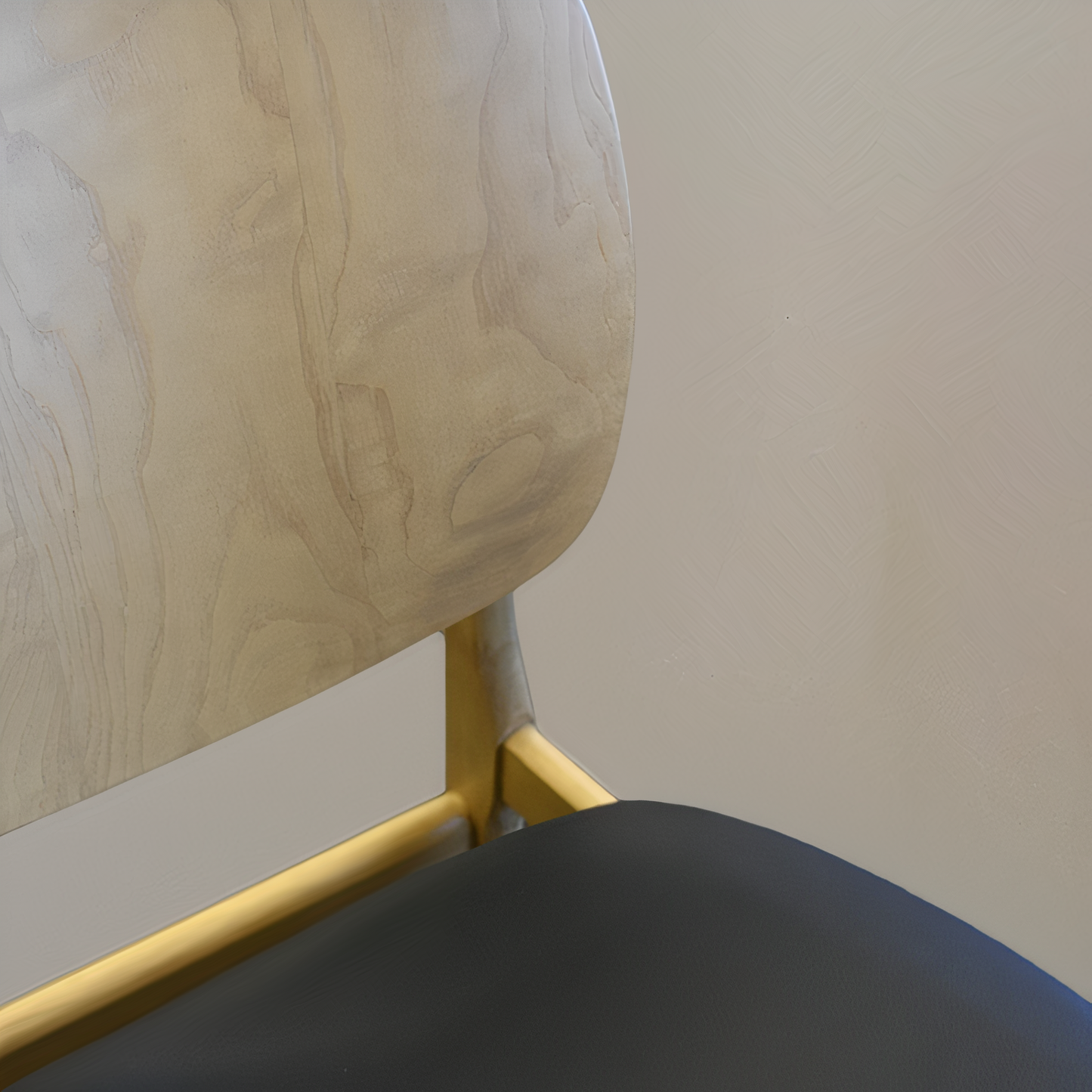 HARPER Solid Wood Dining Chair, Black