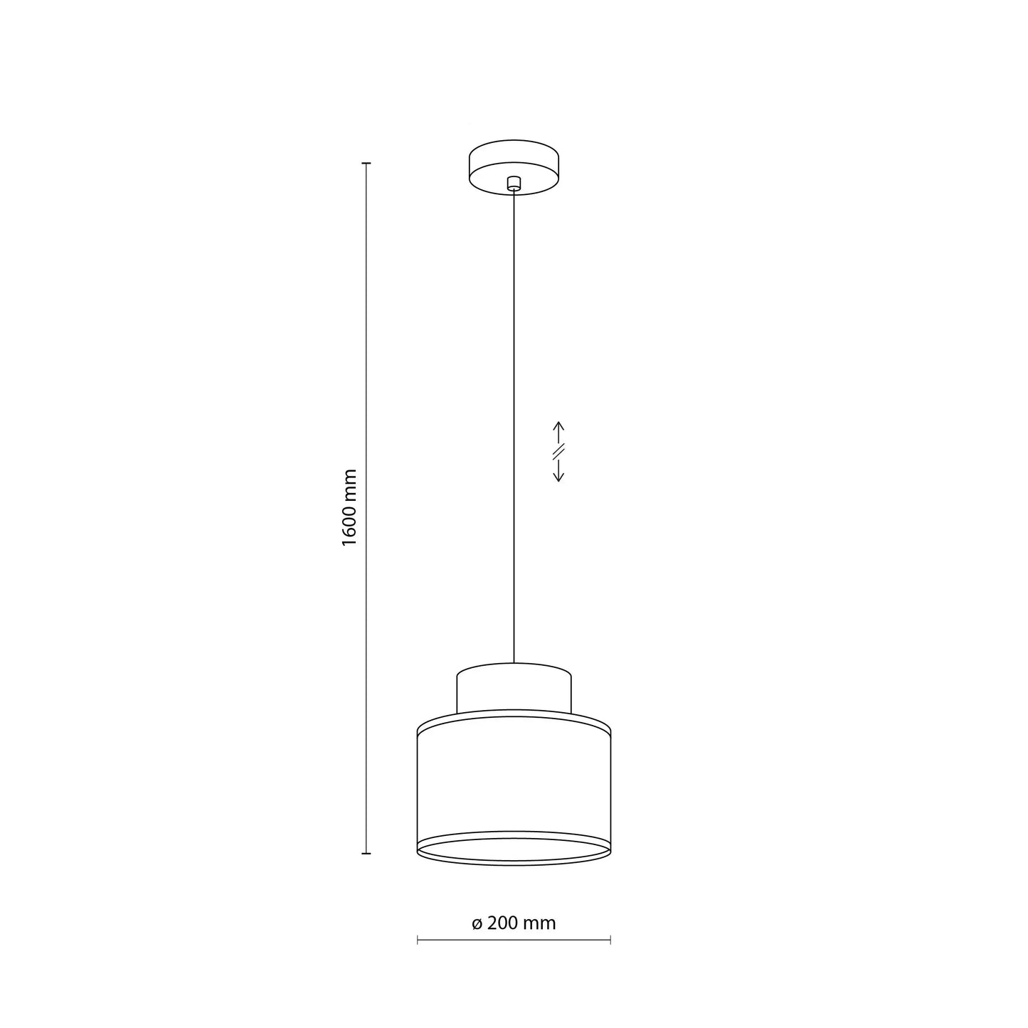 DUO White Jute Natural Pendant Light LumoCrafts