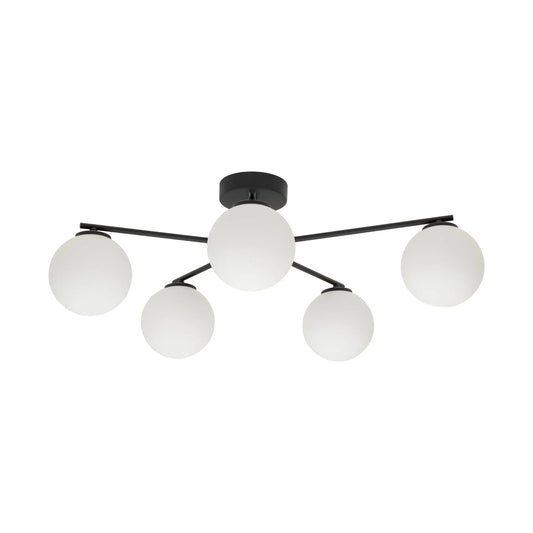 ELTON Black Scandinavian Ceiling Lamp 5 LumoCrafts