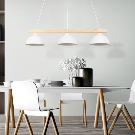 OSLO White Scandinavian Pendant Light 3 LumoCrafts
