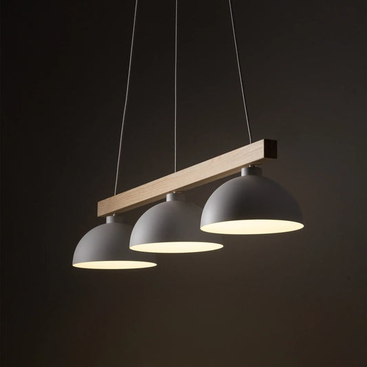 OSLO White Scandinavian Pendant Light 3 LumoCrafts