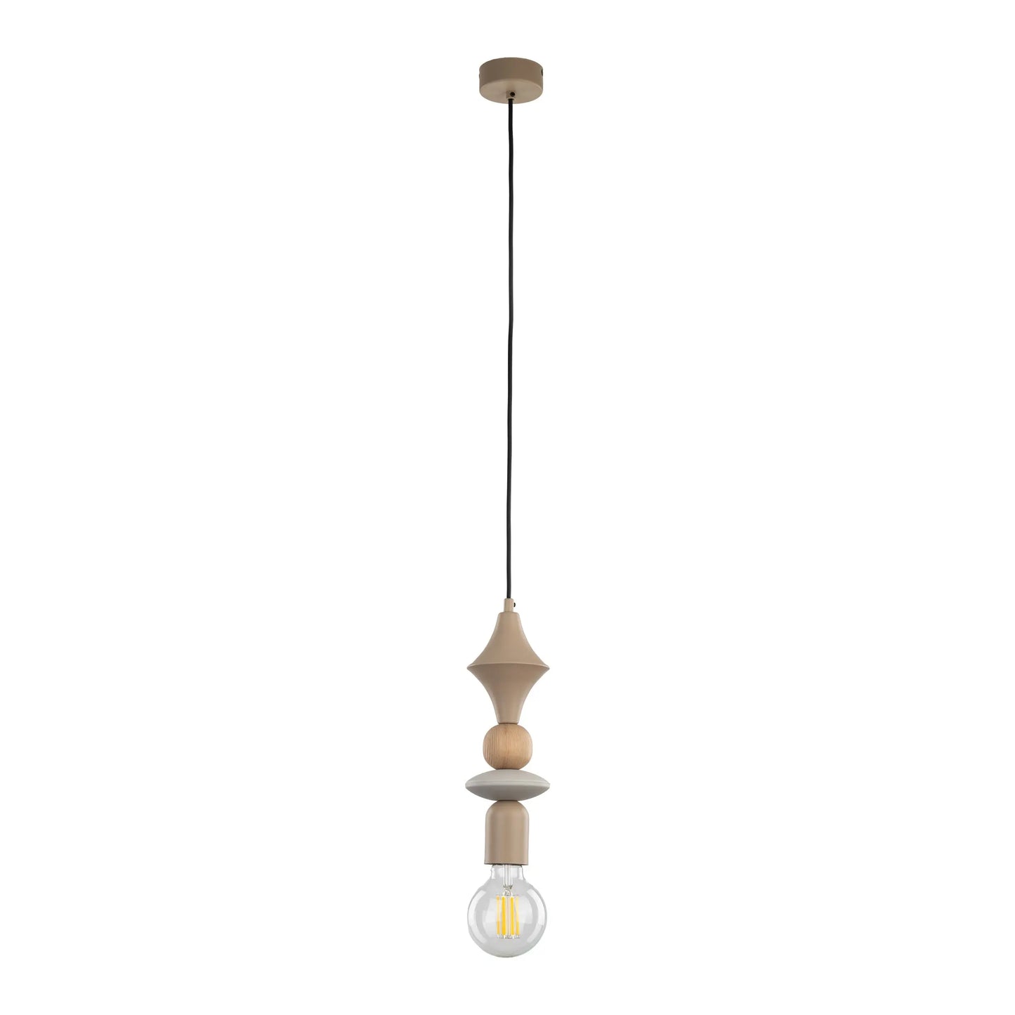 TOWER Beige Scandinavian Pendant Lamp LumoCrafts