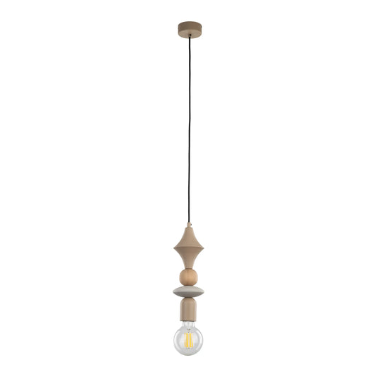 TOWER Beige Scandinavian Pendant Lamp LumoCrafts