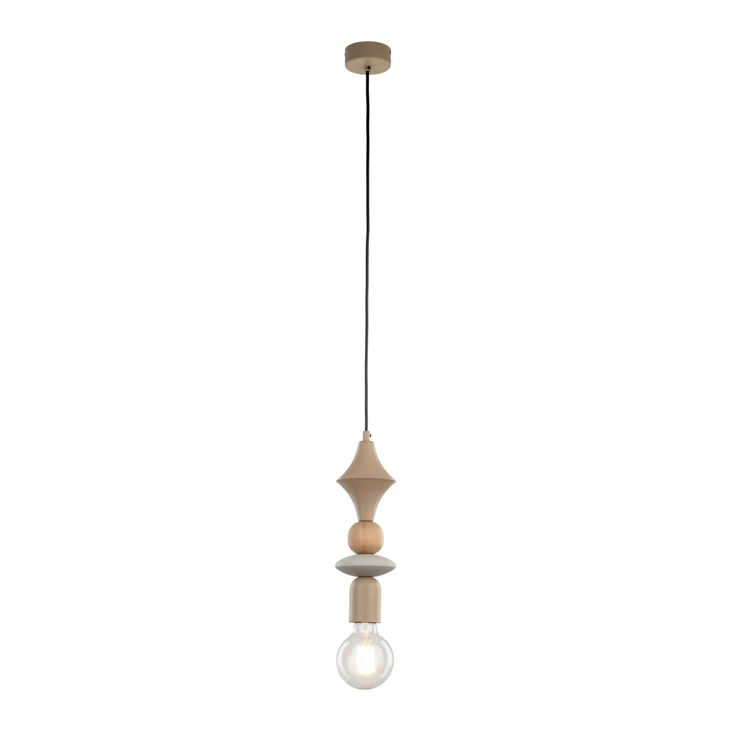 TOWER Beige Scandinavian Pendant Lamp LumoCrafts