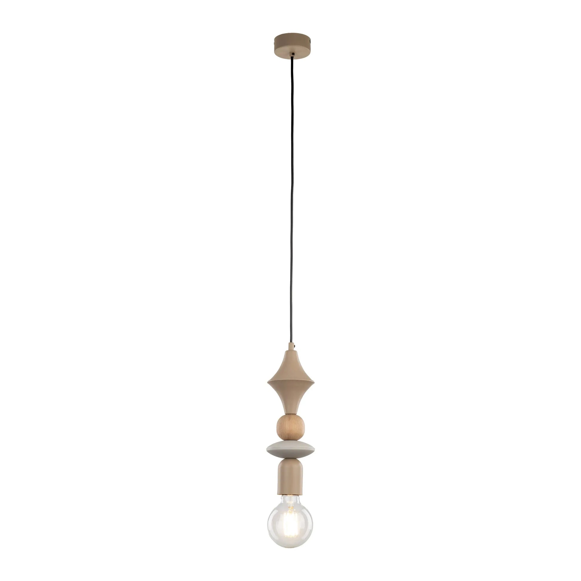 TOWER Beige Scandinavian Pendant Lamp LumoCrafts