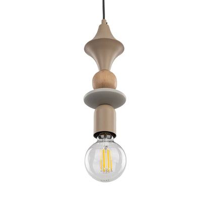 TOWER Beige Scandinavian Pendant Lamp LumoCrafts