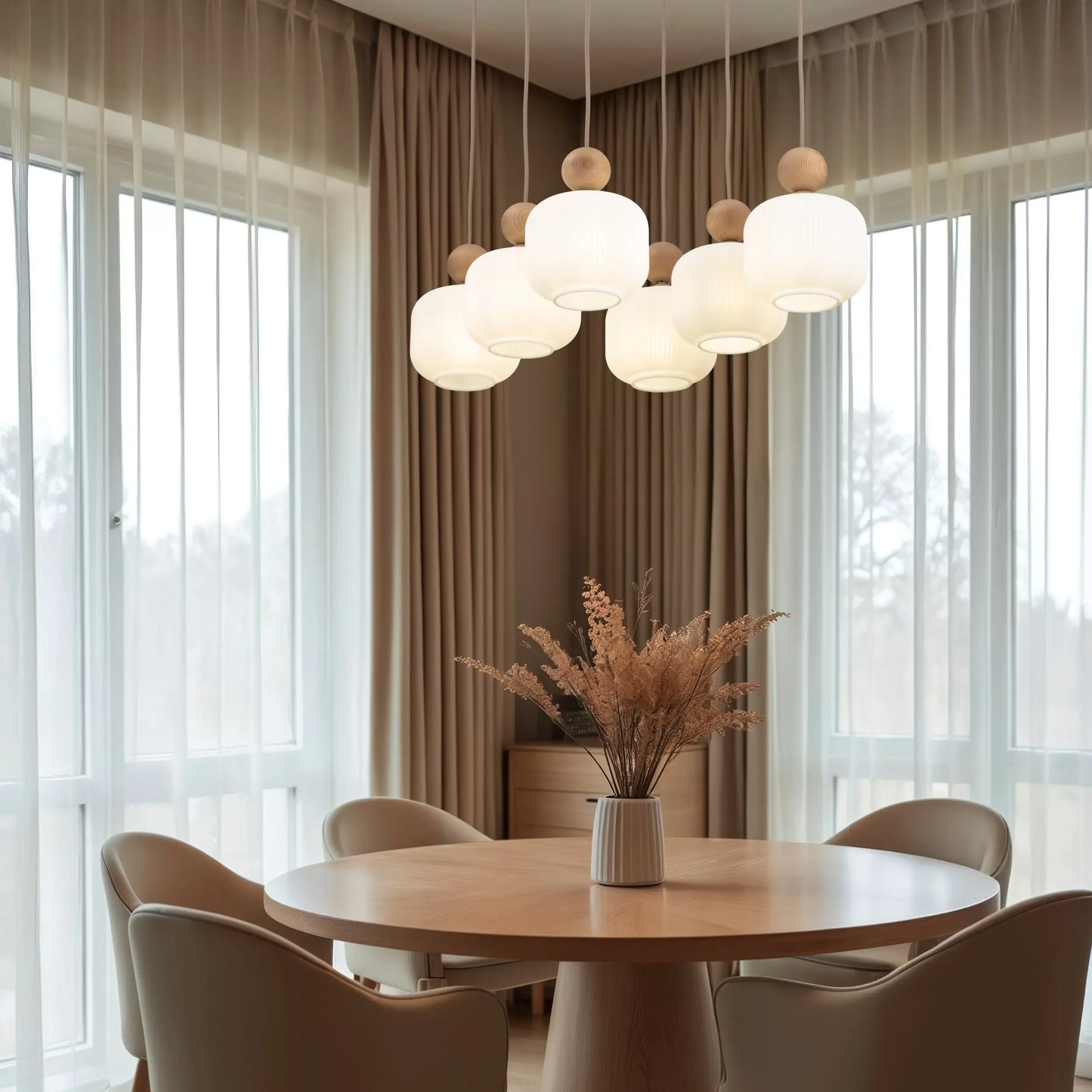 Ballo Scandinavian Pendant Light 6 LumoCrafts