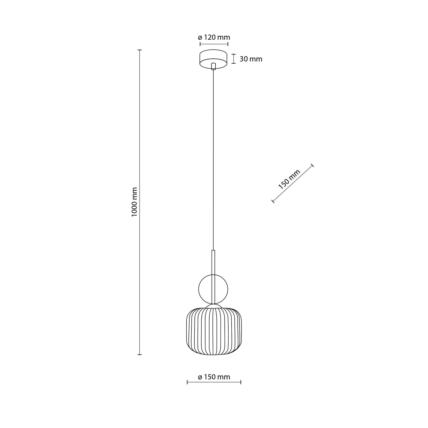 SOPHIA Mid-Century Glass Pendant Light LumoCrafts