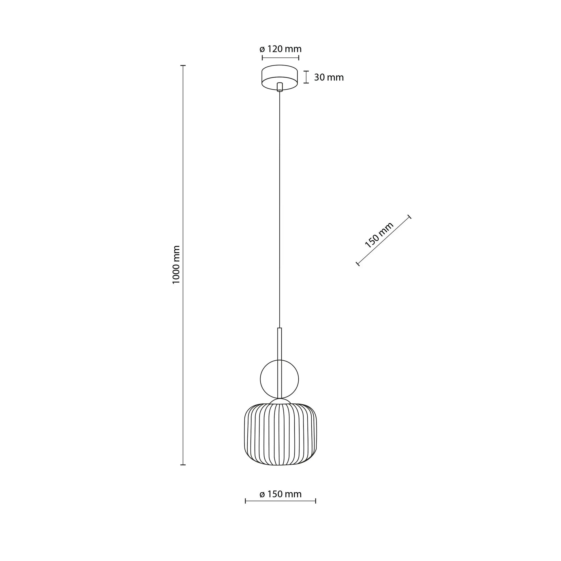 SOPHIA Mid-Century Glass Pendant Light LumoCrafts