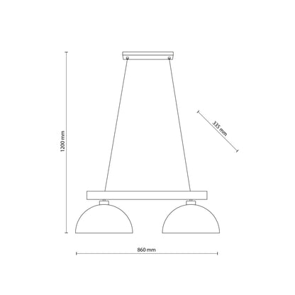 OSLO Black Scandinavian  Pendant Light 2