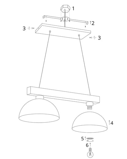 OSLO White Scandinavian Pendant Light 2