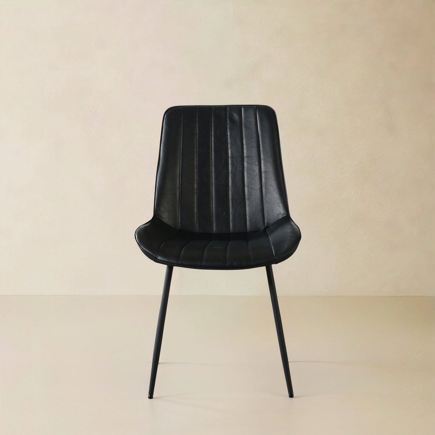 CASSIA Leather Chair, Black