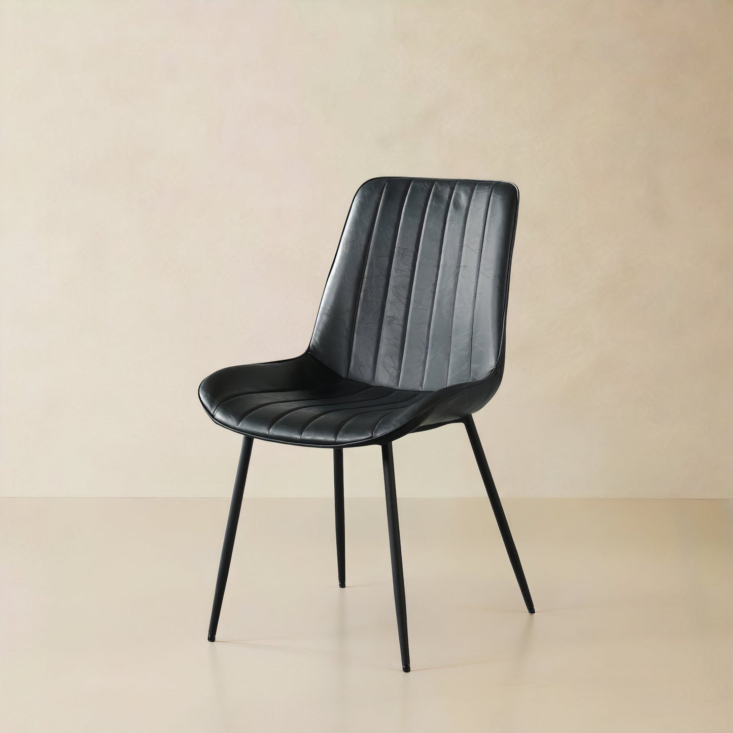 CASSIA Leather Chair, Black