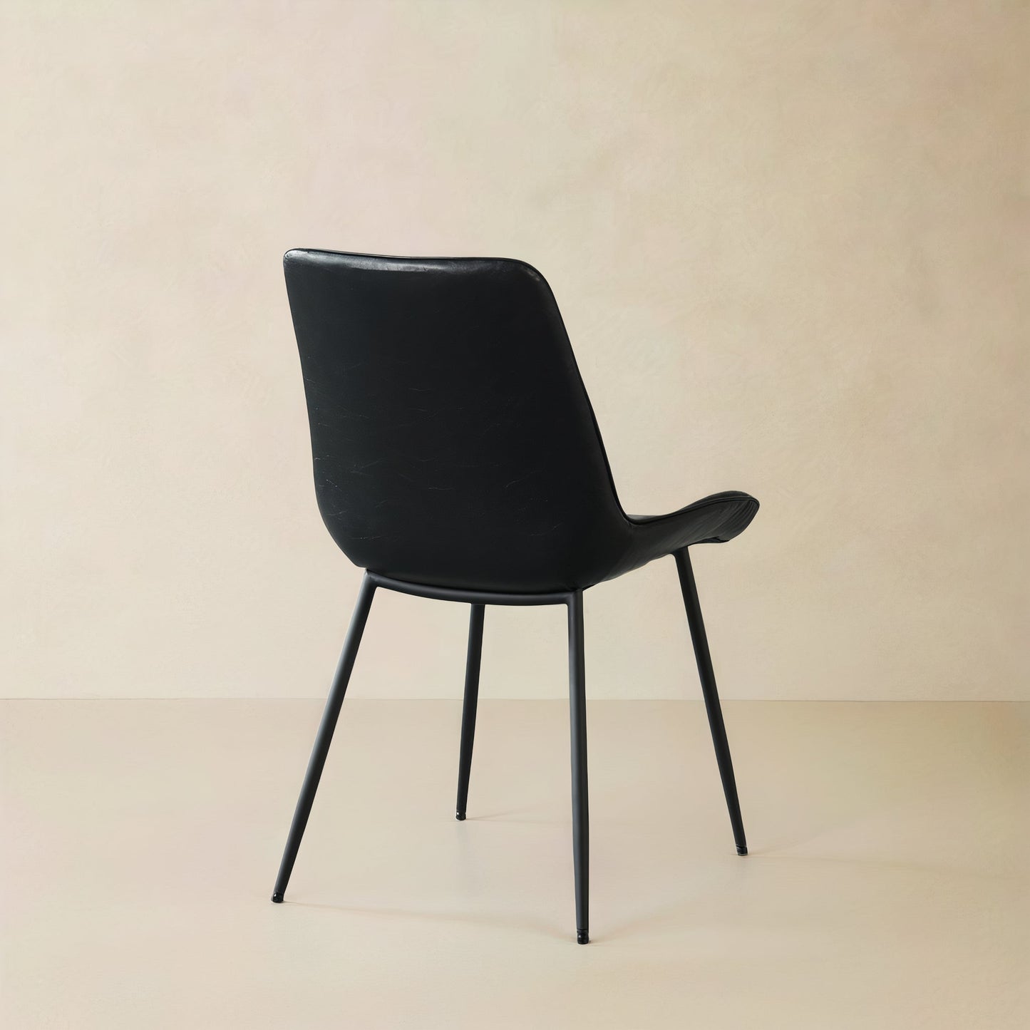 CASSIA Leather Chair, Black