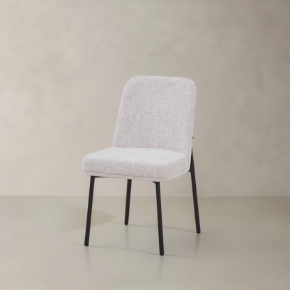 OLIVIA Fabric Dining Chair, Cream