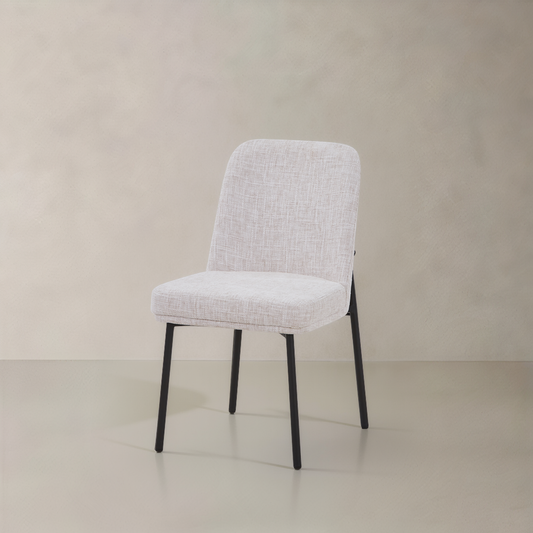 OLIVIA Fabric Dining Chair, Cream