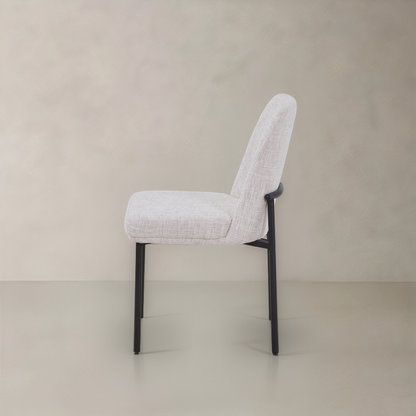 OLIVIA Fabric Dining Chair, Cream