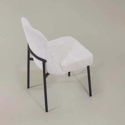 OLIVIA Fabric Dining Chair, Cream