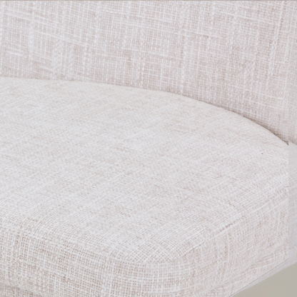 OLIVIA Fabric Dining Chair, Cream