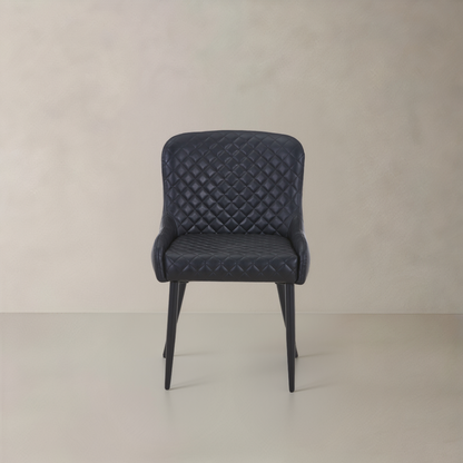 VICTOR Leather Armchair, Black