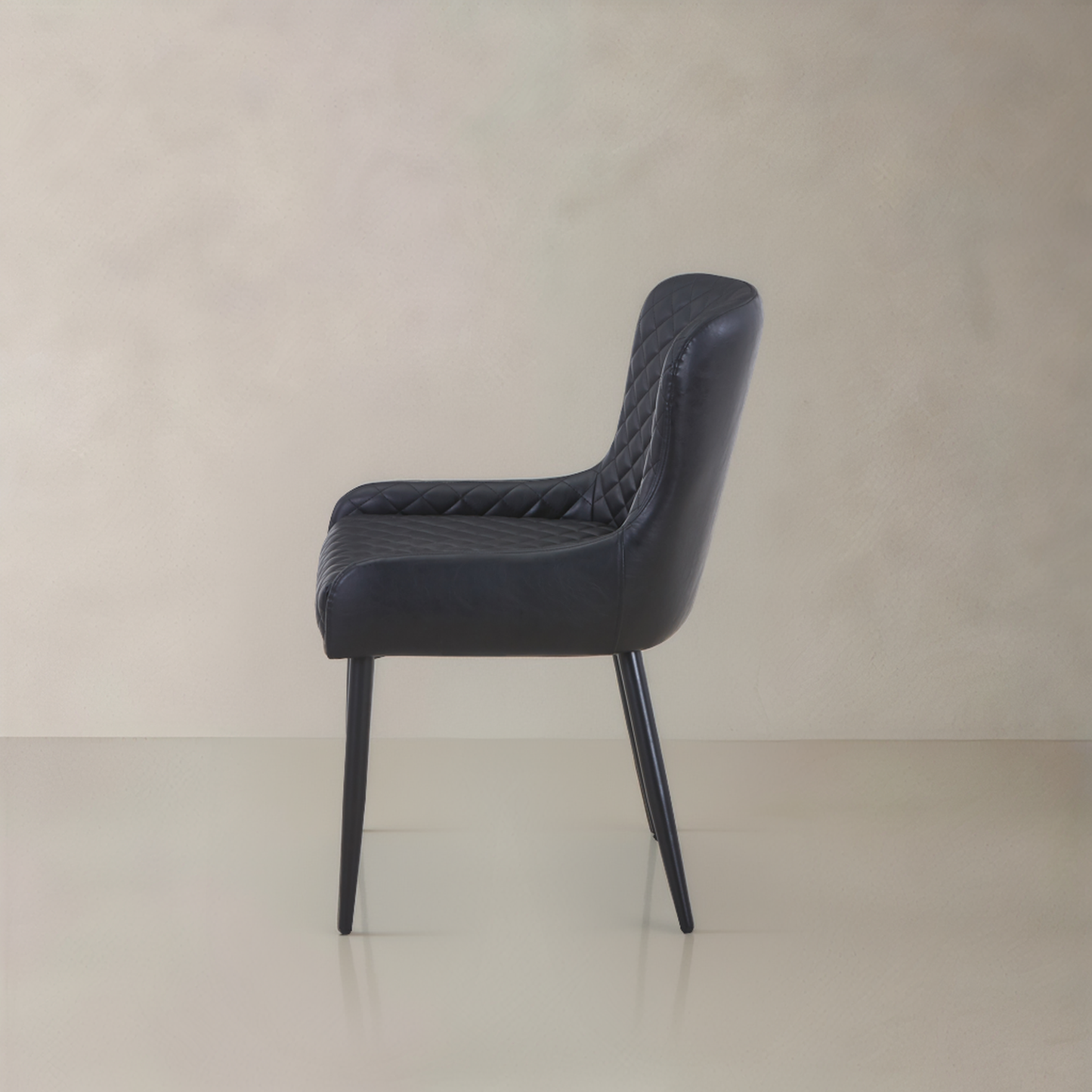 VICTOR Leather Armchair, Black