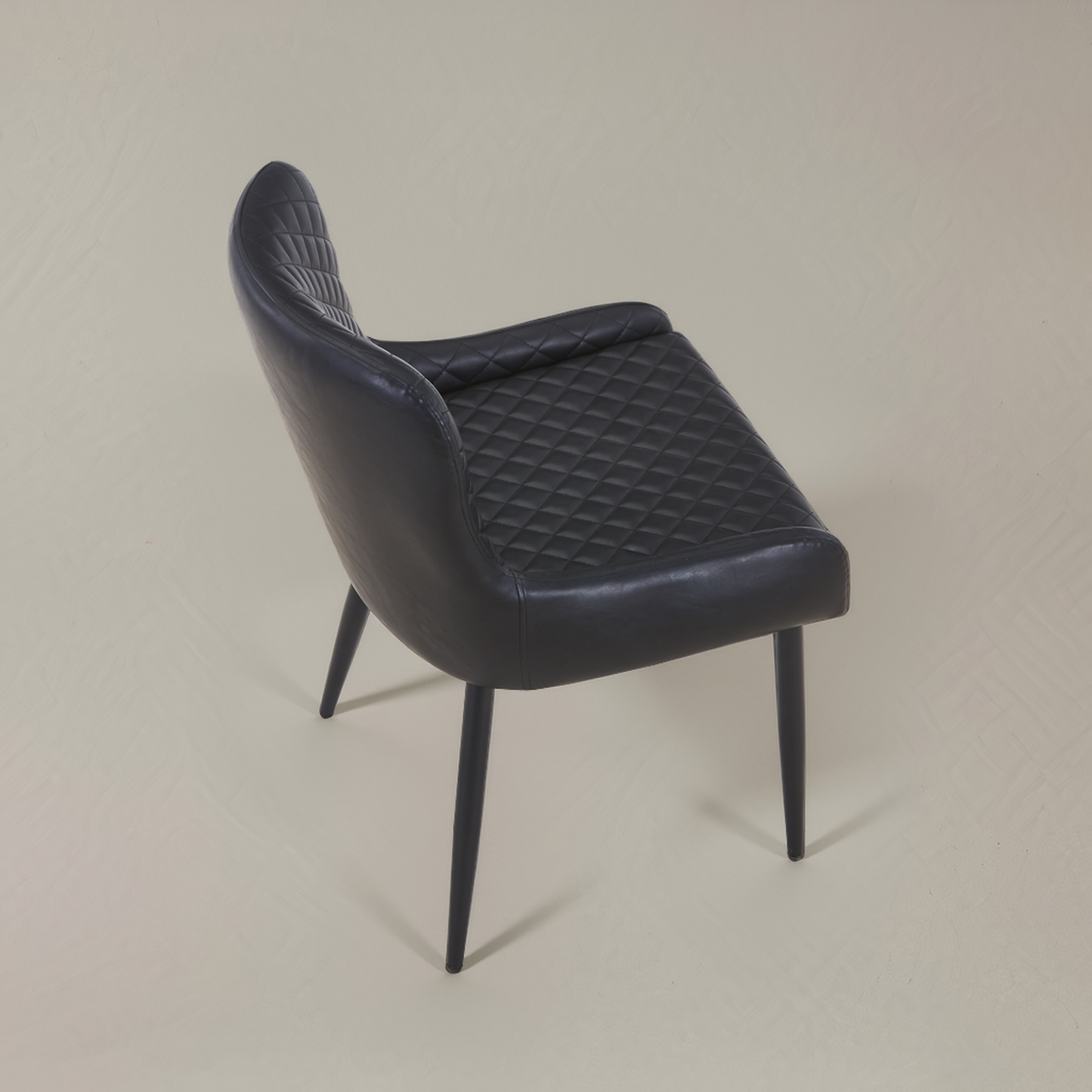 VICTOR Leather Armchair, Black