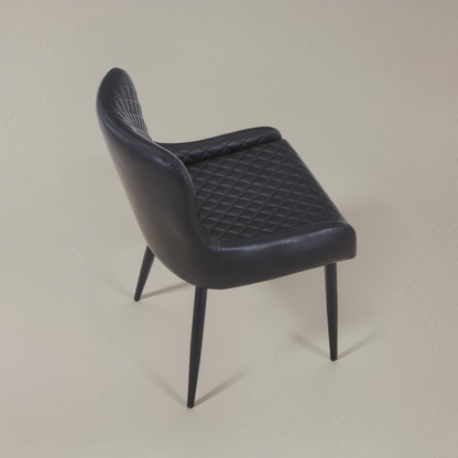 VICTOR Leather Armchair, Black