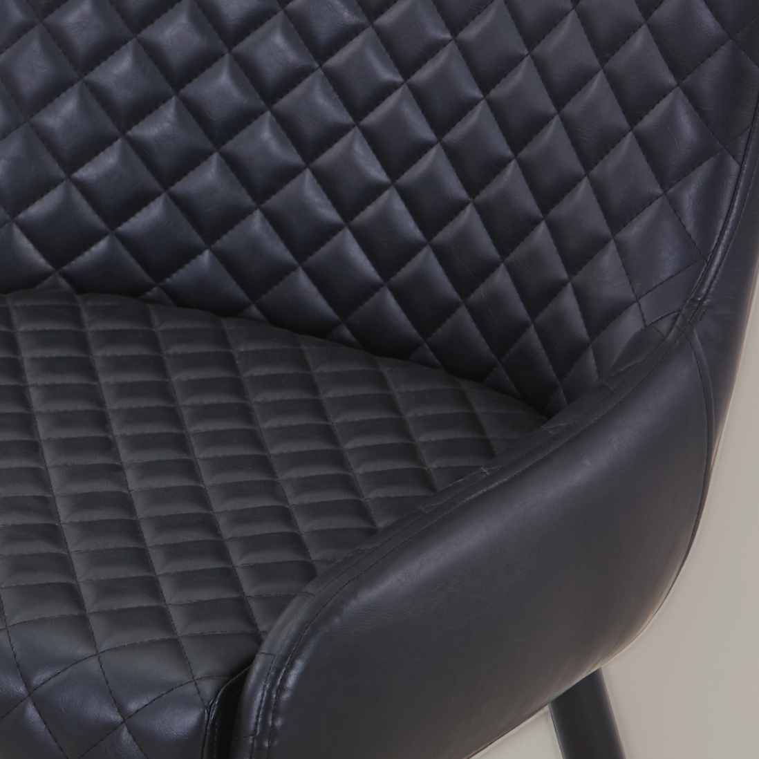 VICTOR Leather Armchair, Black