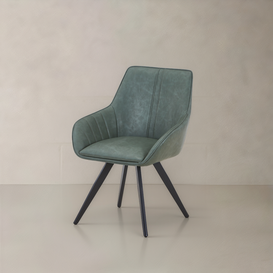 NORA Leather Armchair, Green