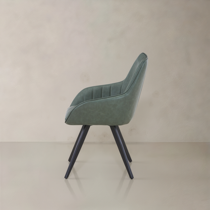 NORA Leather Armchair, Green