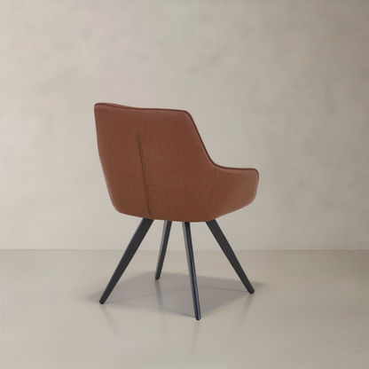 NORA Leather Armchair, Brown