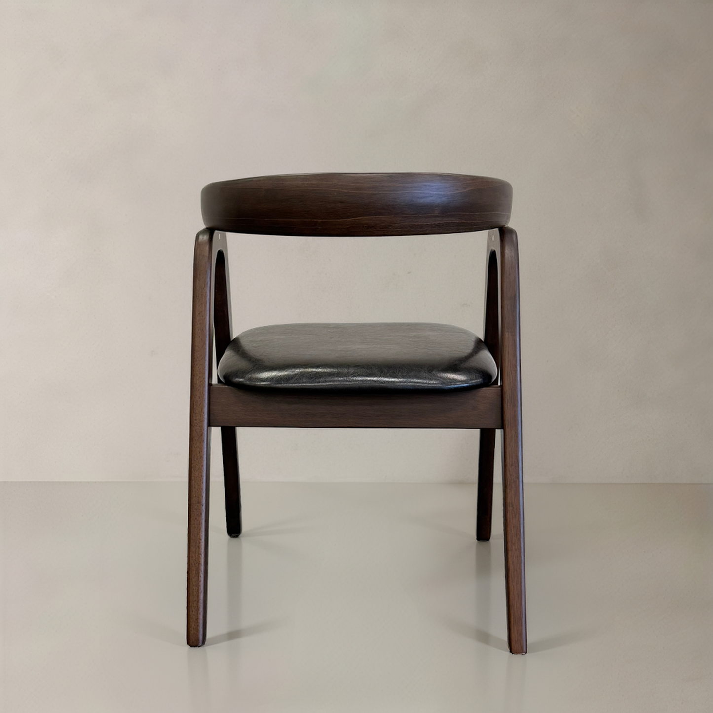 ELLIPSE Solid Wood Dining Chair, Black