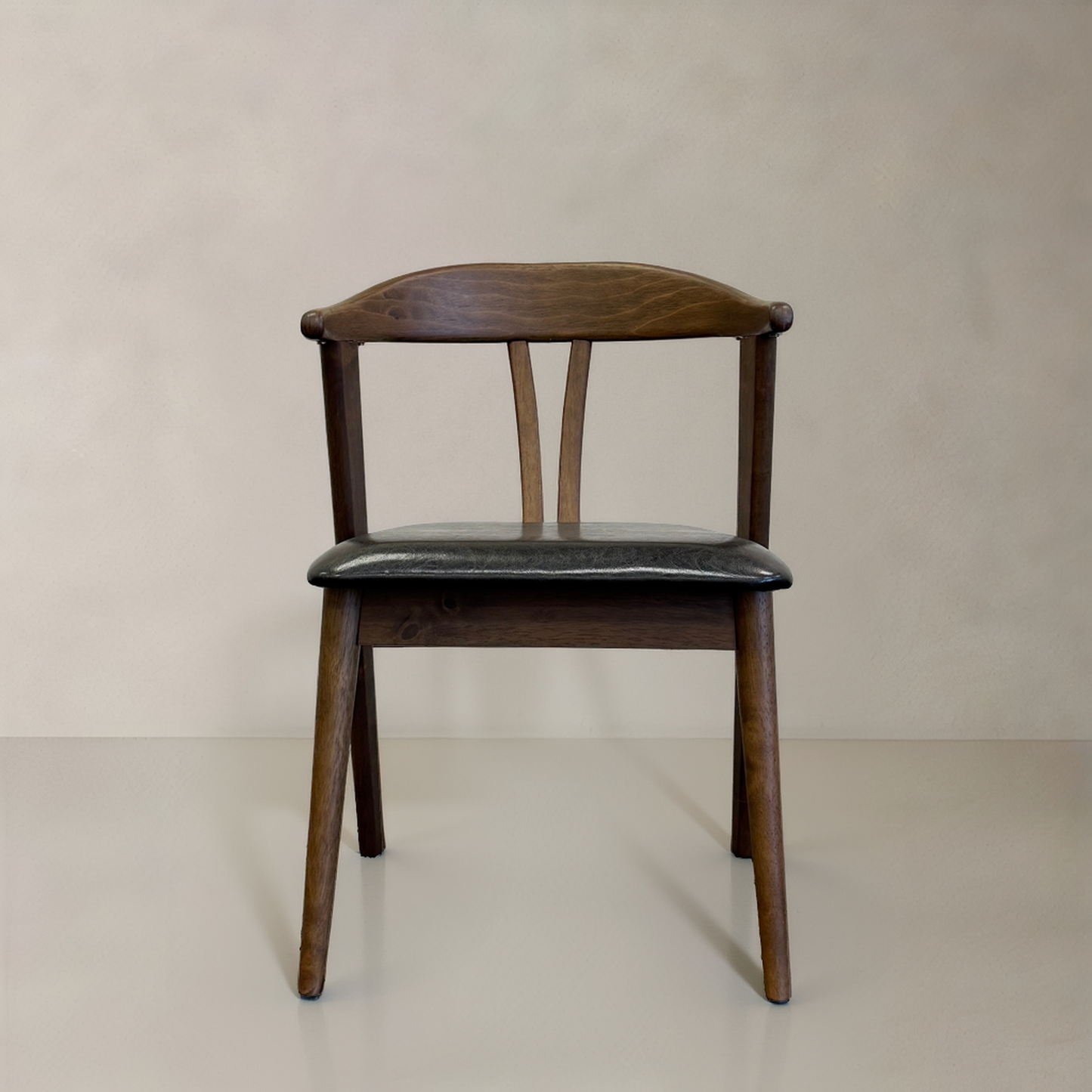 ELIZA Solid Wood Dining Chair, Black