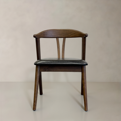 ELIZA Solid Wood Dining Chair, Black