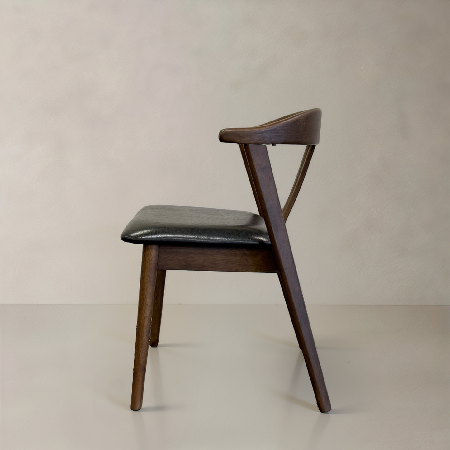 ELIZA Solid Wood Dining Chair, Black