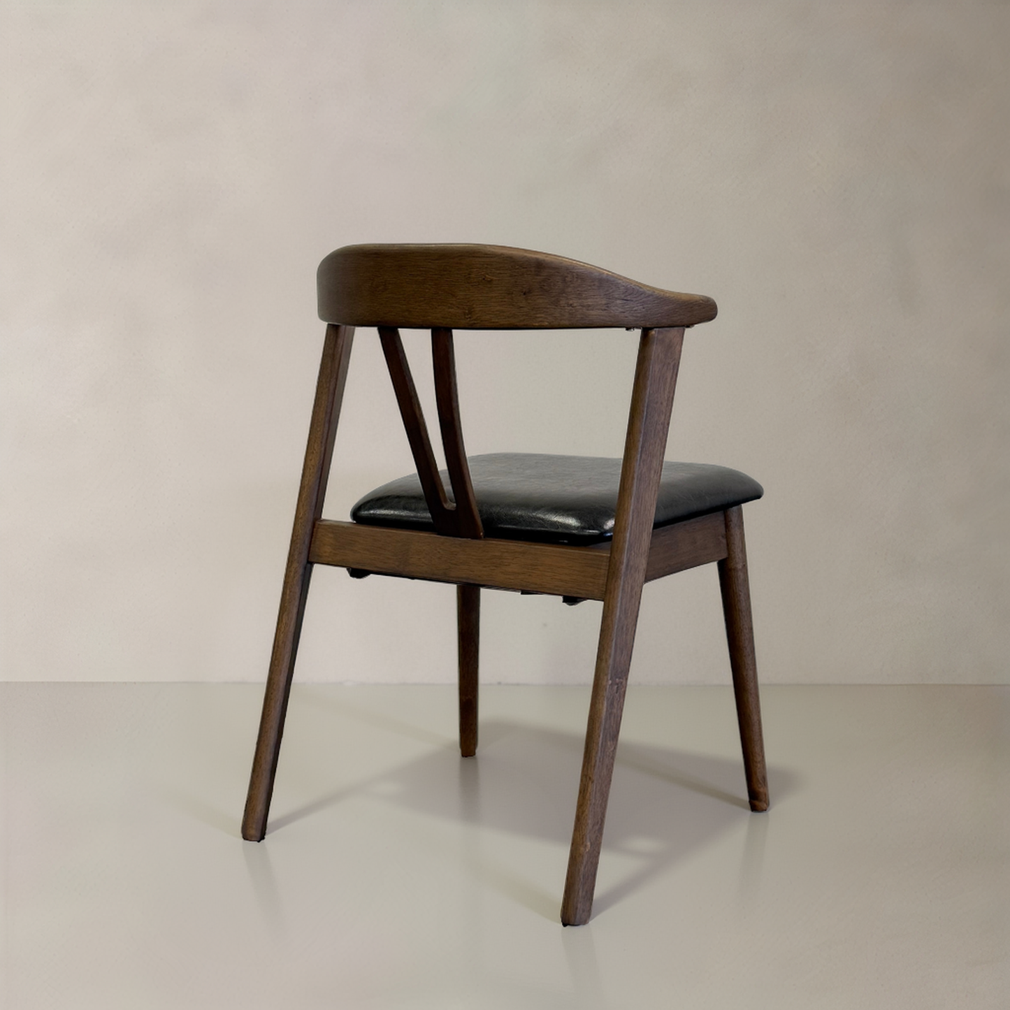 ELIZA Solid Wood Dining Chair, Black