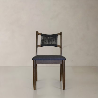 APRIL Solid Wood Dining Chair, Black