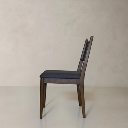 APRIL Solid Wood Dining Chair, Black