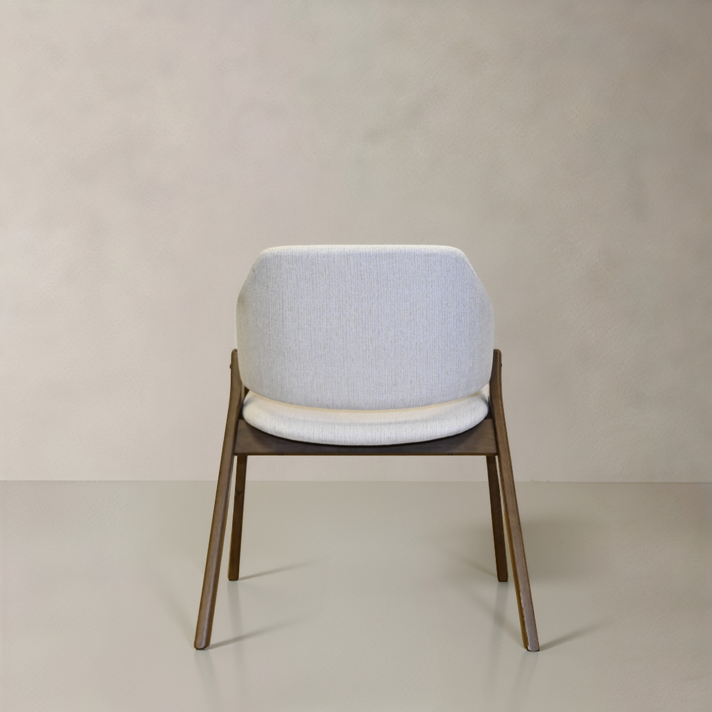 BEAUMONT Solid Wood Dining Chair, Cream