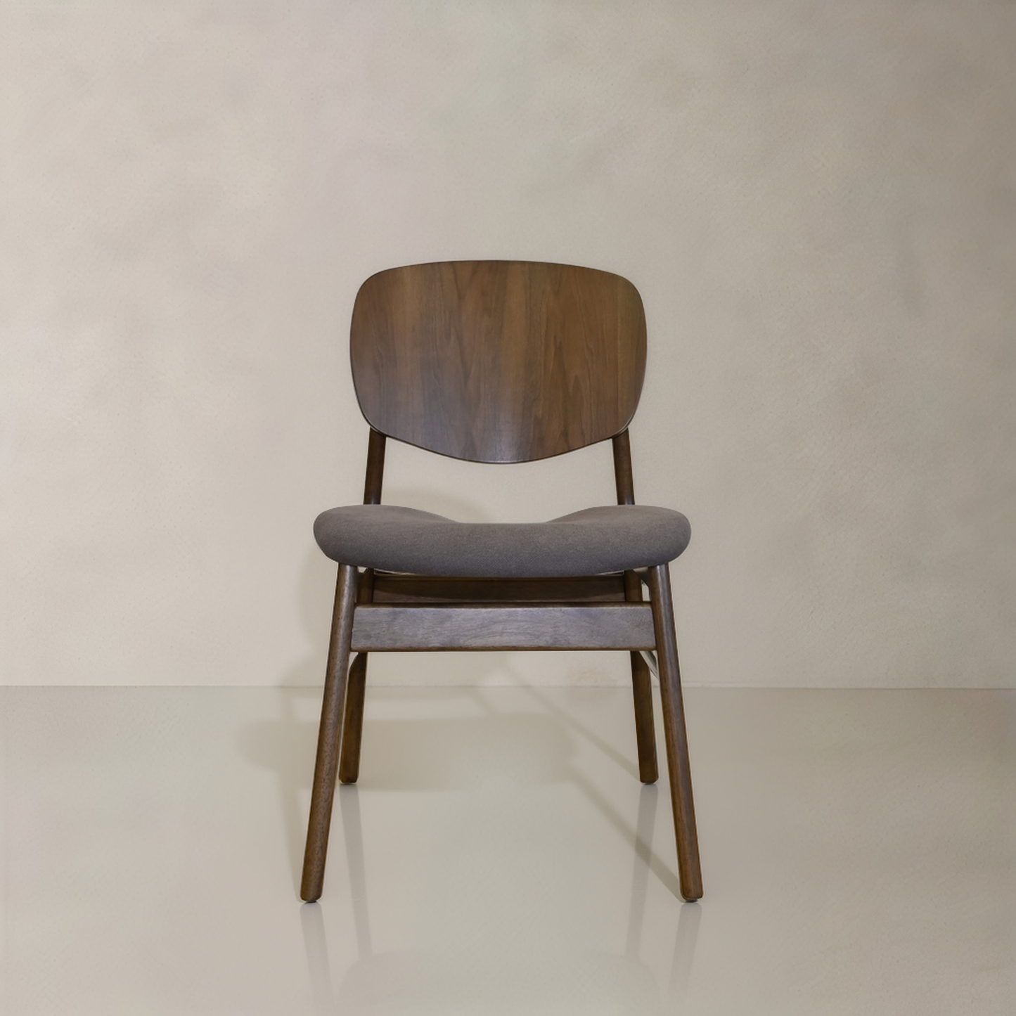 HARPER Solid Wood Dining Chair, Brown